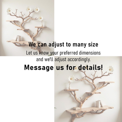 Bloombranch Handcrafted Solid Wood Tree Bookshelf