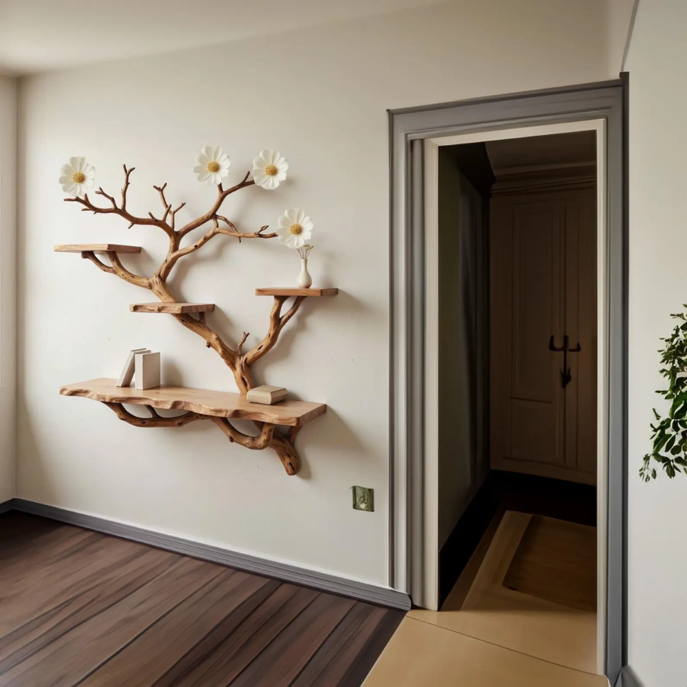 Bloombranch Handcrafted Solid Wood Tree Bookshelf