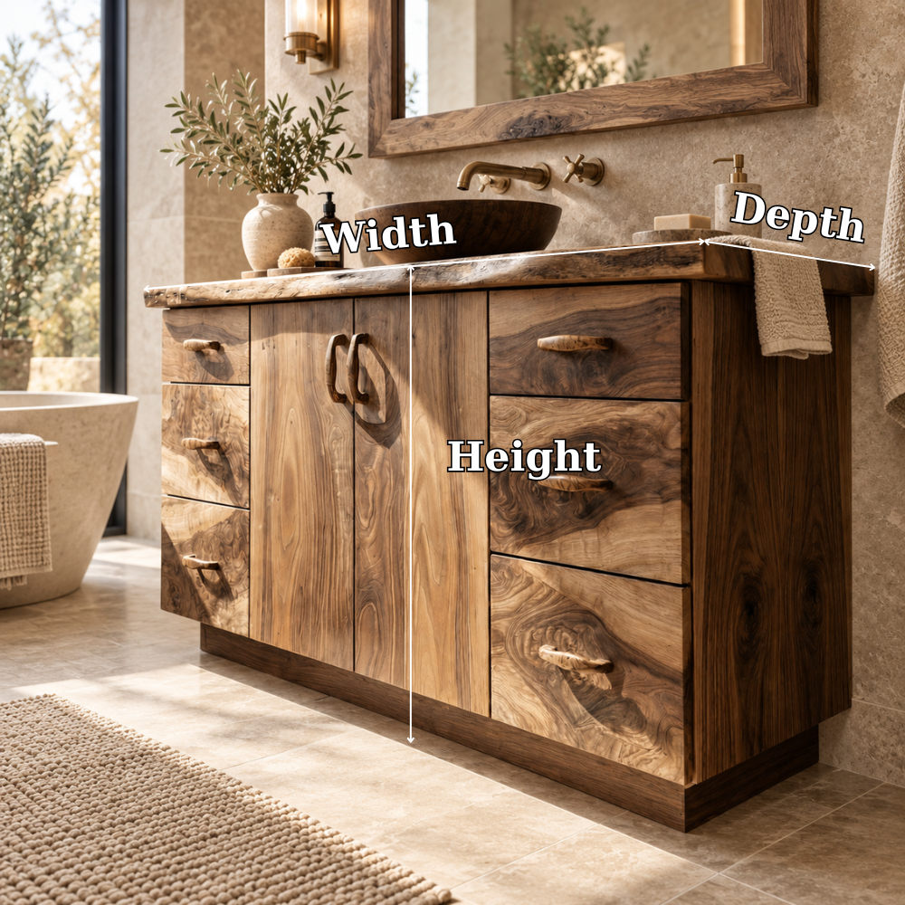 Varelle Solid Wood Bathroom Vanity