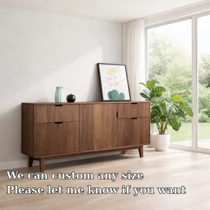 Contemporary Sideboard Cabinet with Hidden Storage – Sleek Living Room Console