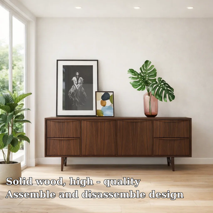 Mid Century Modern Sideboard Cabinet with Drawers – Sleek Storage Console