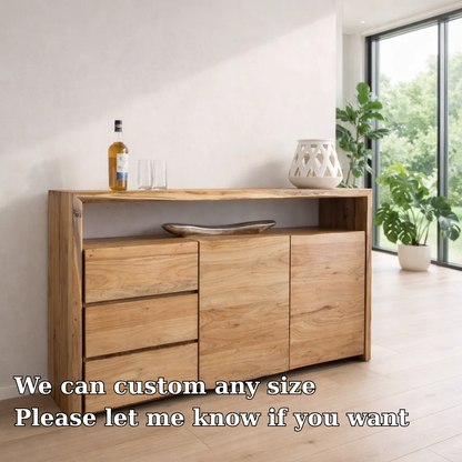 Modern Sideboard Cabinet with Drawers and Doors – Minimalist Storage Console