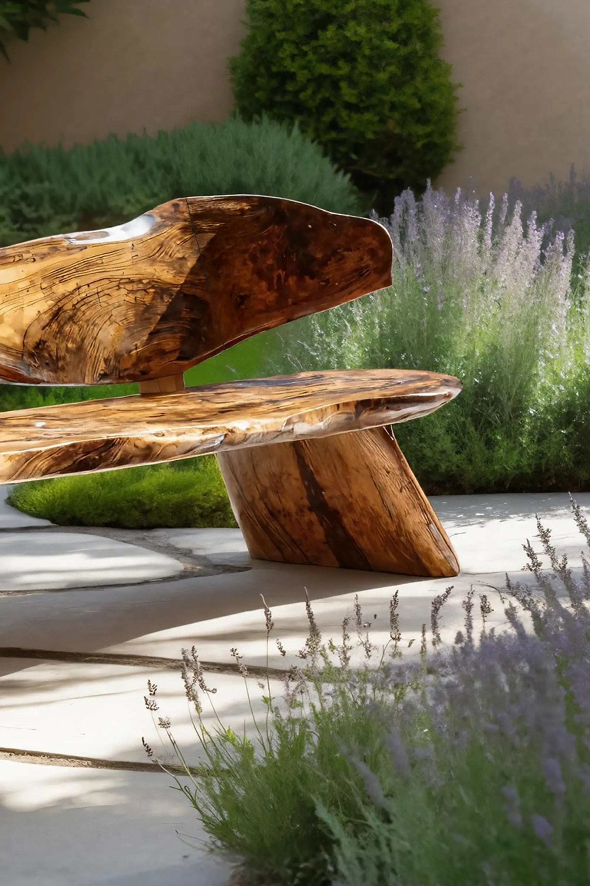Farmhouse Ergonomic Wood Bench For Backyard Retreat Kitchnce