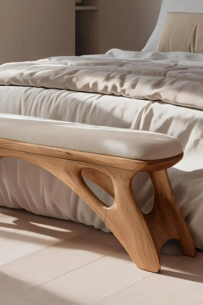 Handcrafted Bedroom Bench For Natural Interior Styling Kitchnce