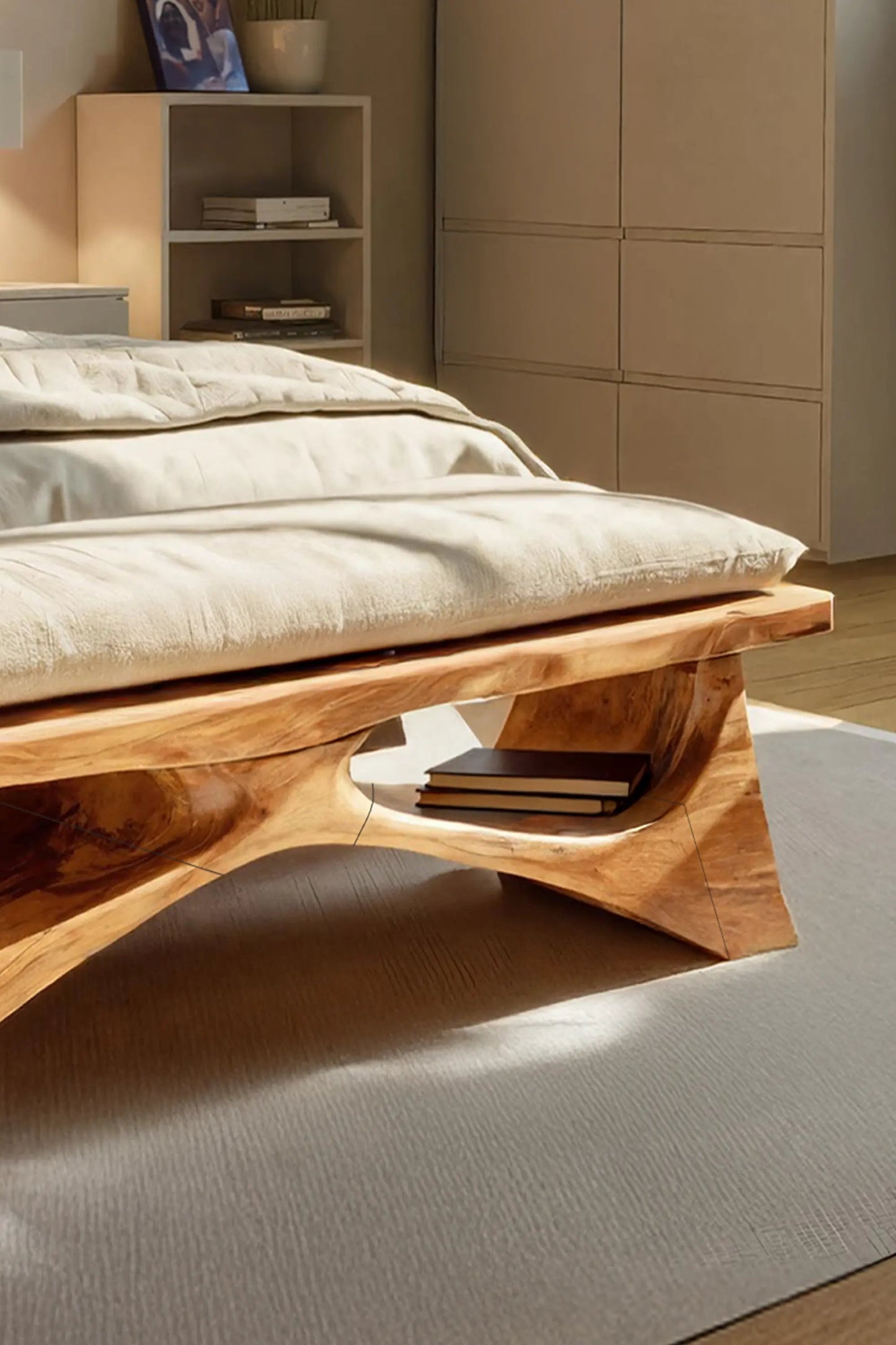 Handcrafted Solid Wood Bench For End-of-Bed Styling Kitchnce