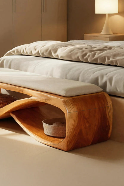 Contemporary Wooden Bench For Bedroom Furniture Decor Kitchnce