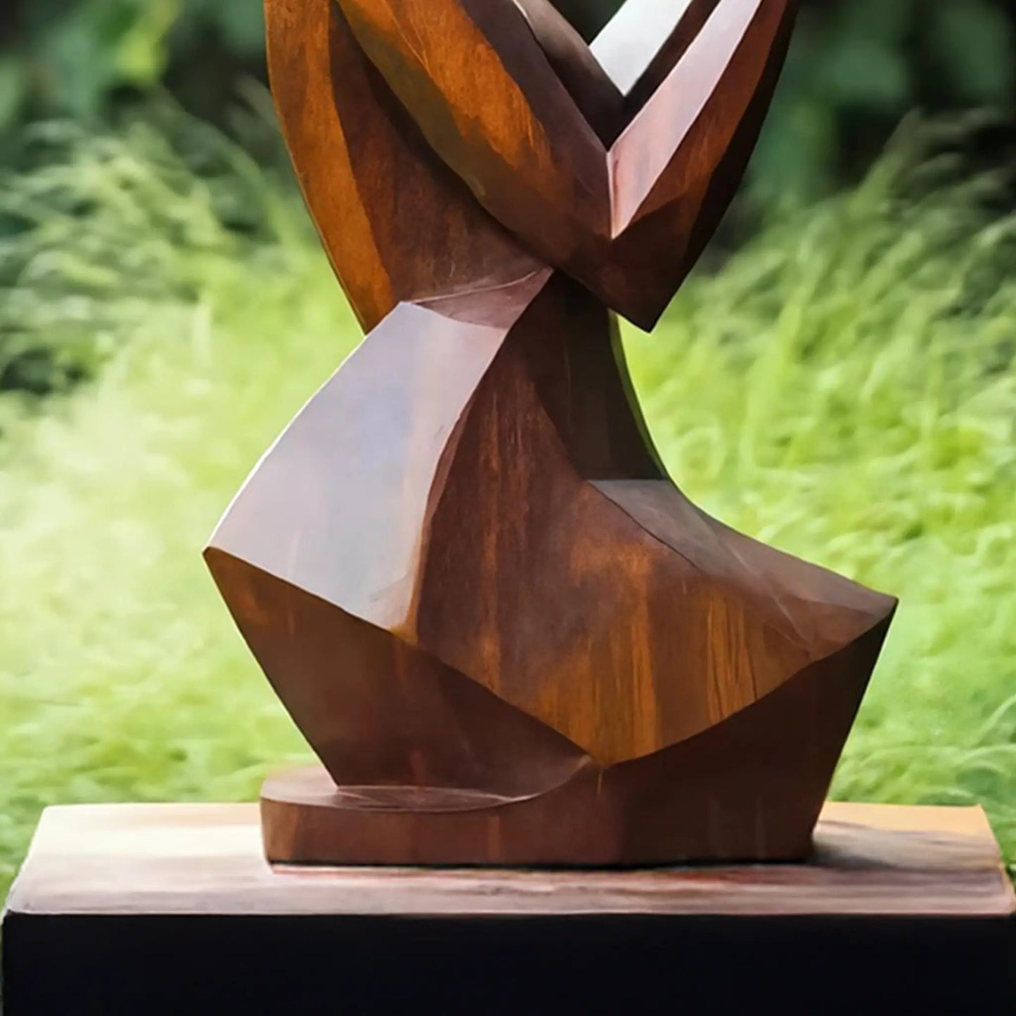 Mid Century Abstract Sculpture For Modern Outdoor Space Kitchnce