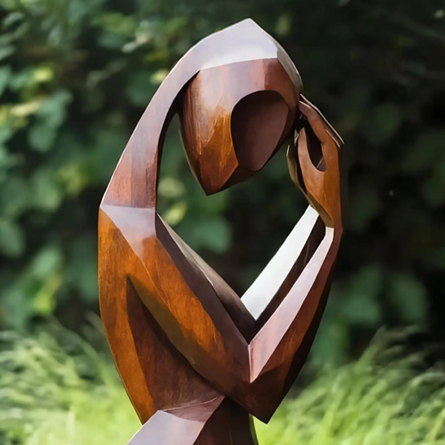 Mid Century Abstract Sculpture For Modern Outdoor Space Kitchnce