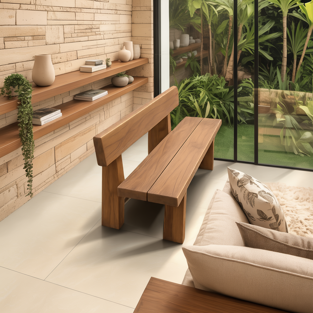 Minimalist Outdoor Garden Bench For Patio Balcony Courtyard Kitchnce