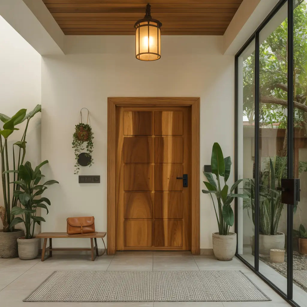 Modern Panel Door Design For Living Room And Hallway Kitchnce