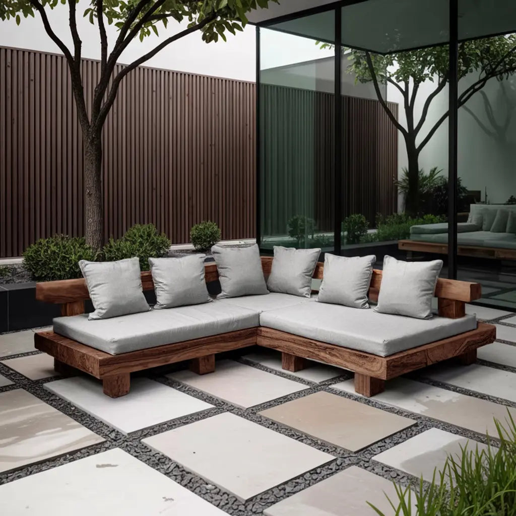 Minimalist Outdoor Sofa Set For Patio Garden And Poolside Kitchnce