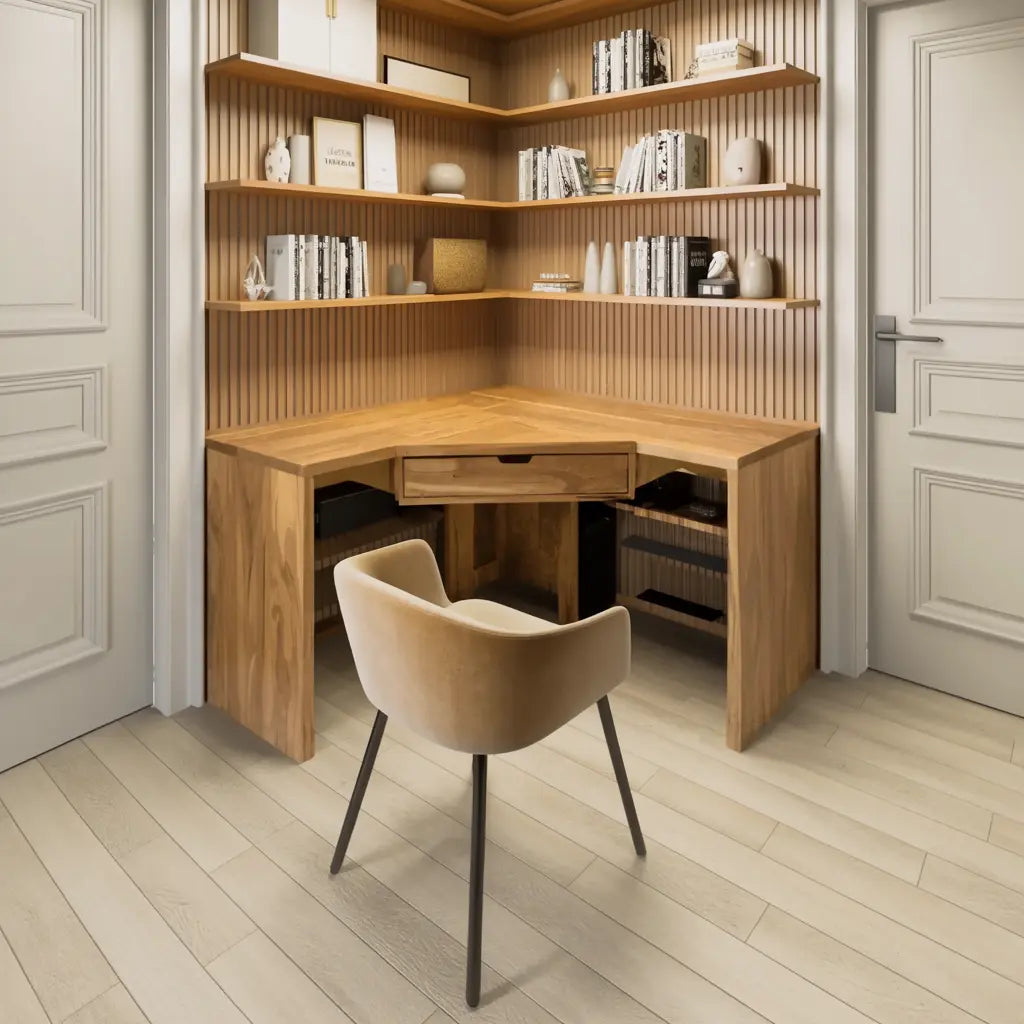 Modern Minimalist Corner Desk For Home Office Setup Kitchnce