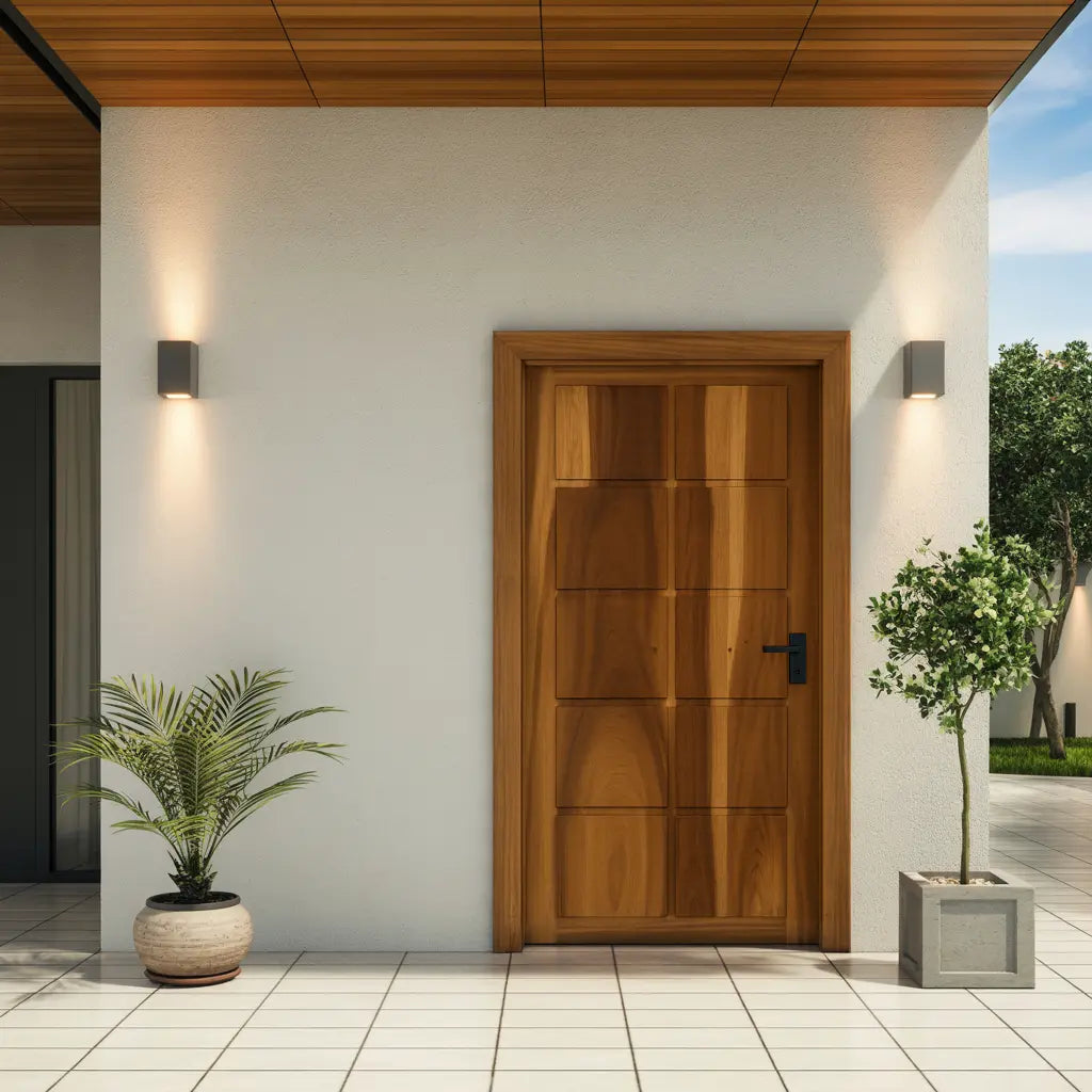 Modern Panel Door Design For Living Room And Hallway Kitchnce