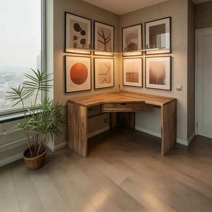 Modern Minimalist Corner Desk For Home Office Setup Kitchnce