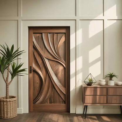 Artistic Carved Door Design For Hallway And Entrance Kitchnce