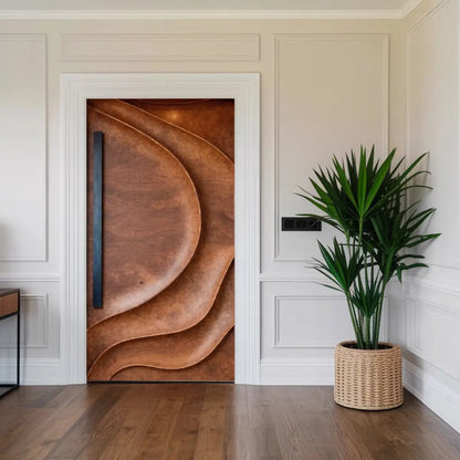 Sculptural Front Door Design For Modern Entryway Kitchnce