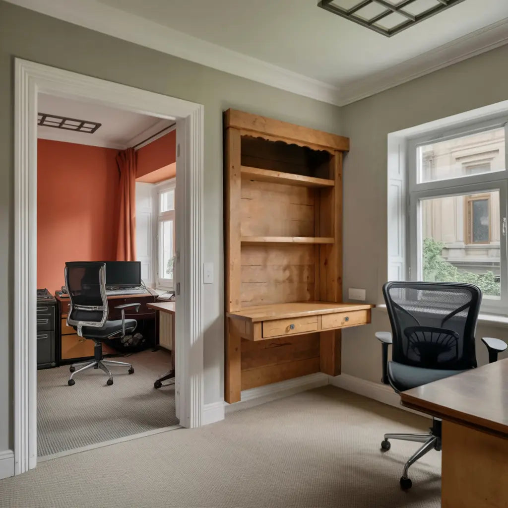 Rustic Floating Desk For Cozy Home Office Setup Kitchnce