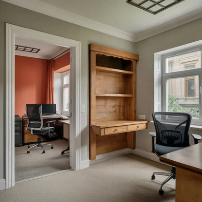 Rustic Floating Desk For Cozy Home Office Setup Kitchnce