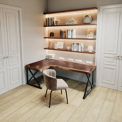 Modern L Shaped Corner Desk For Home Office Setup Kitchnce