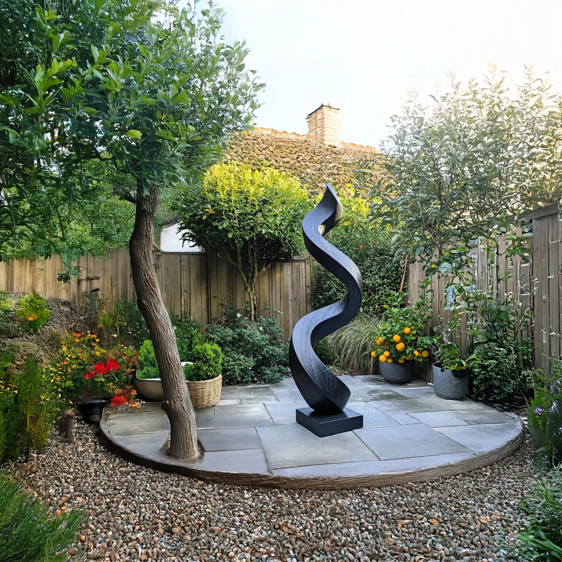 Mid Century Abstract Sculpture For Garden Wall Feature Kitchnce