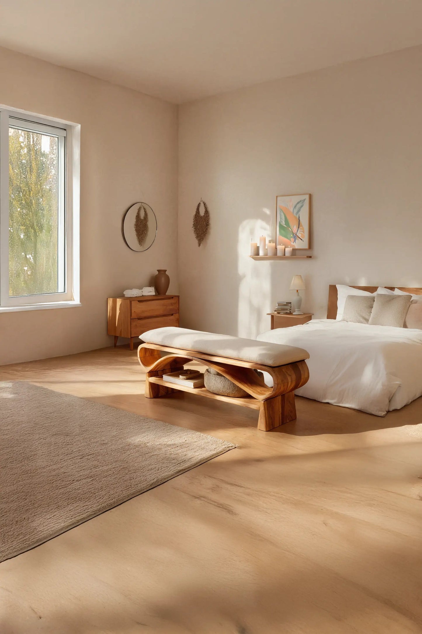 Minimalist Solid Wood Bench For Bedroom Interior Design Kitchnce