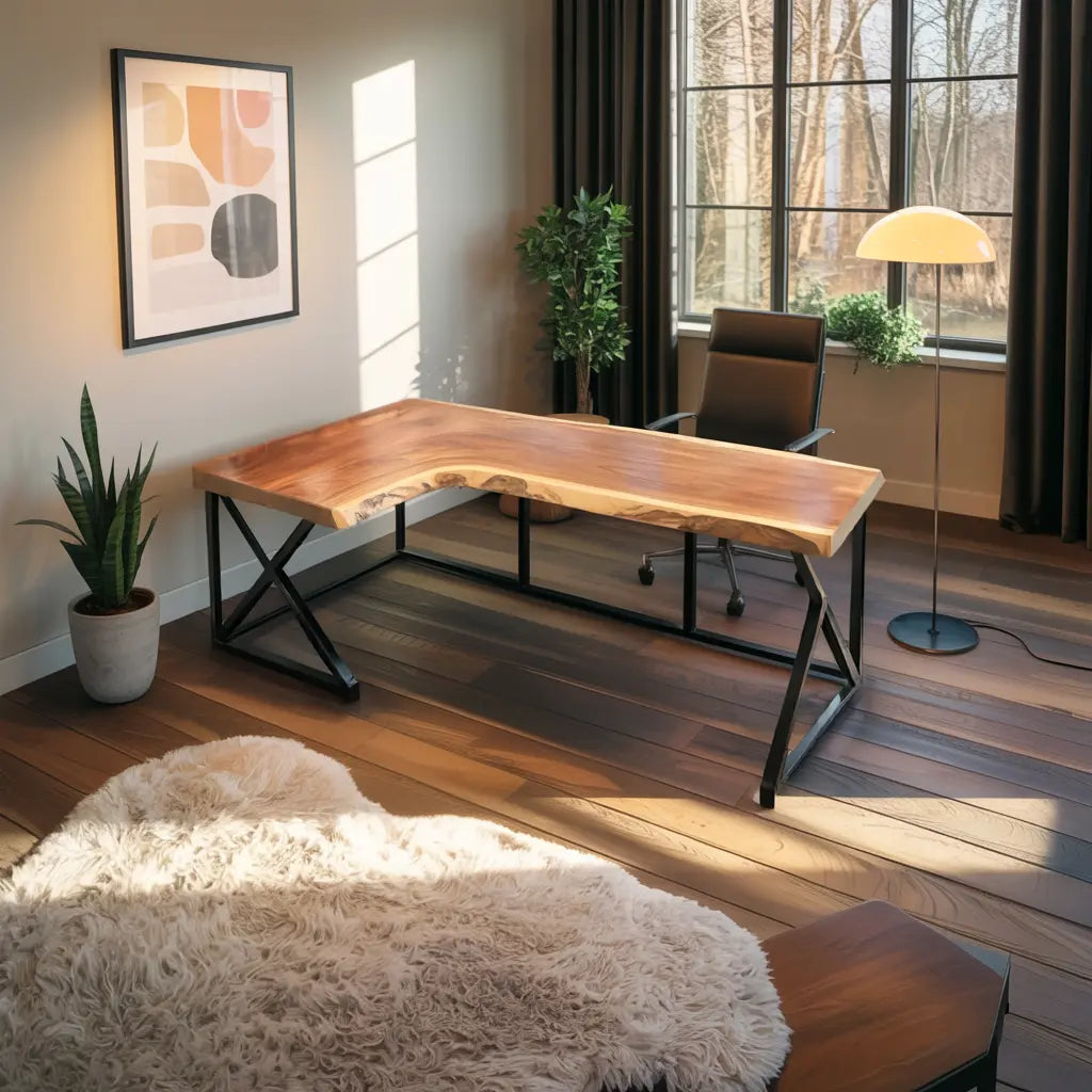 Modern L Shaped Corner Desk For Home Office Setup Kitchnce