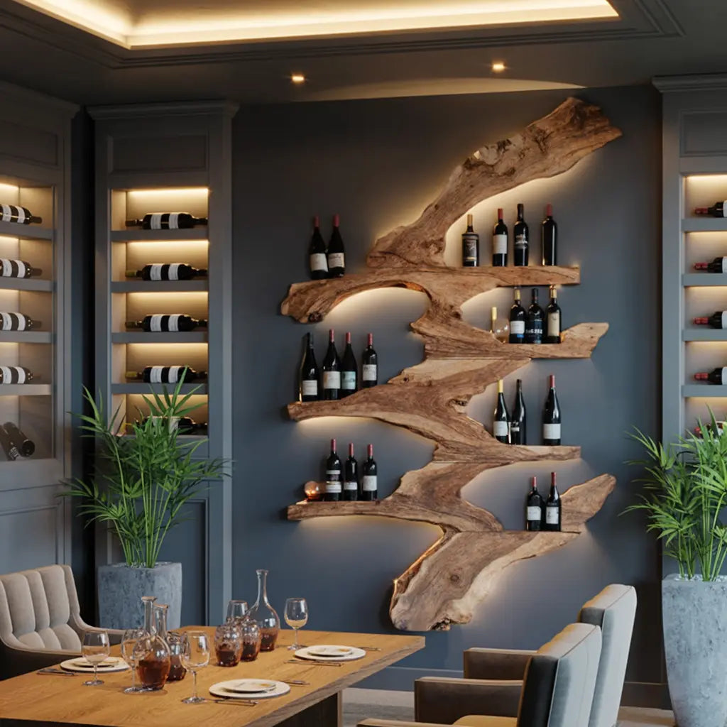 Handcrafted Wine Stand For Kitchen Wine Bottle Rack Kitchnce