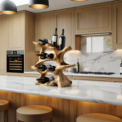 Farmhouse Wine Holder For Kitchen Rustic Wall Design Kitchnce