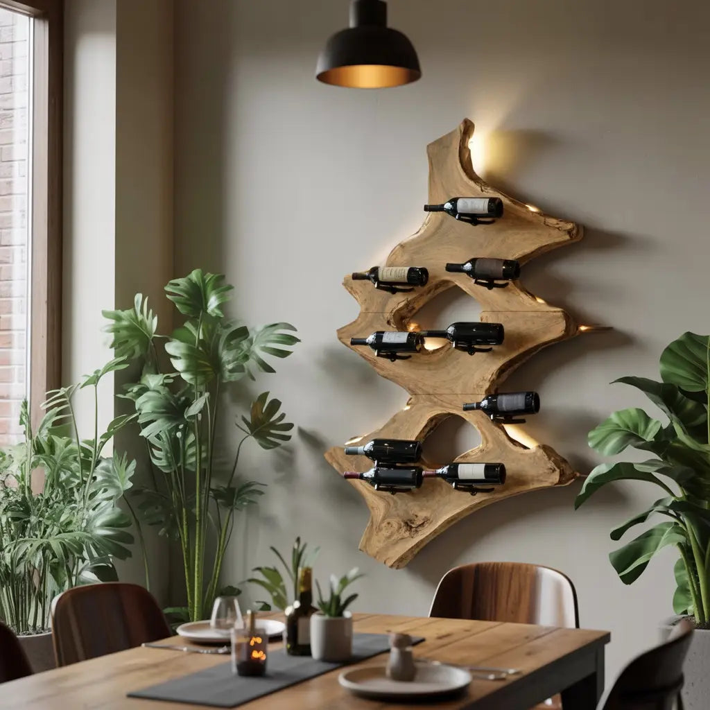 Mid Century Wine Stand For Kitchen Home Bar Display Kitchnce