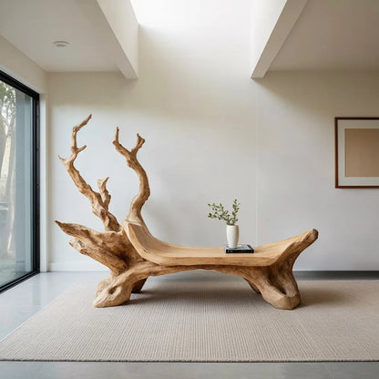 Mid Century Wooden Bench For Modern Living Room Decor Kitchnce