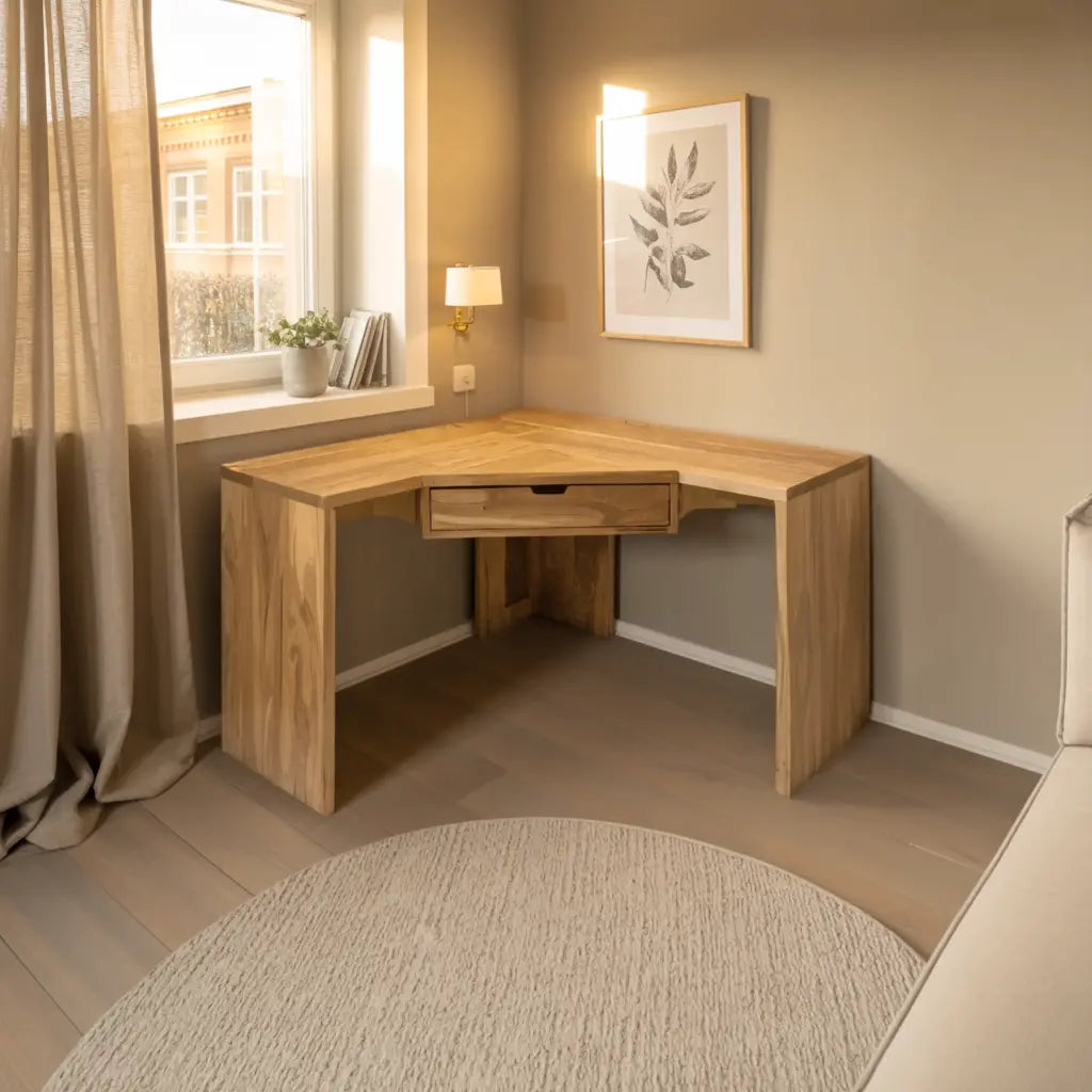 Modern Minimalist Corner Desk For Home Office Setup Kitchnce