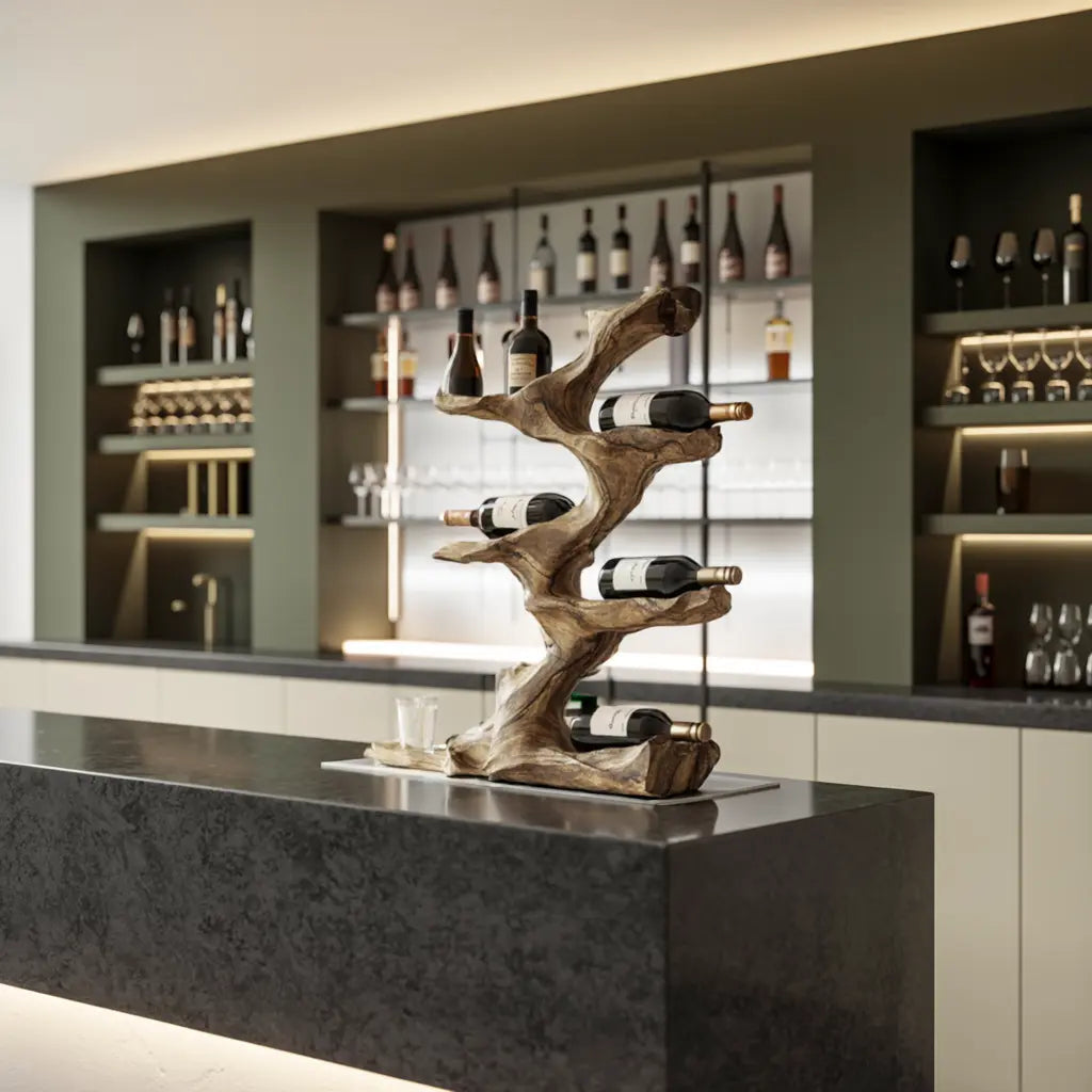 Rustic Wine Holder For Furniture Display Shelf Ideas Kitchnce