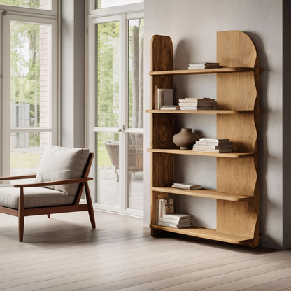 Minimalist Bookcase Sculptural Design For Living Decor Kitchnce