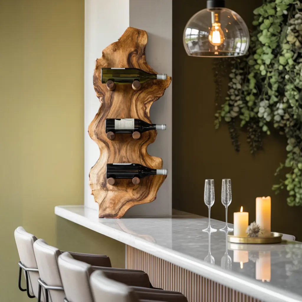 Farmhouse Wine Rack For Country Home Decor Kitchnce