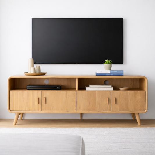 Modern Solid Wood TV Stand for Modern Living Rooms Kitchnce