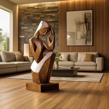 Handcrafted 3D Wood Art For Outdoor Nature Theme Setting Kitchnce