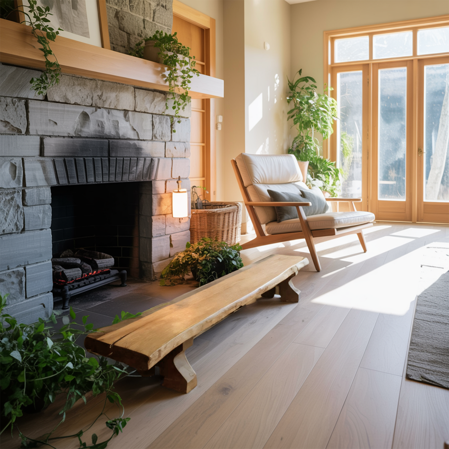 Rustic Live Edge Wood Bench For Entryway Seating Kitchnce