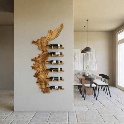 Farmhouse Solid Wood Wine Rack For Entryway Design And Style Kitchnce