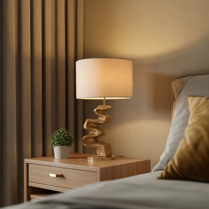 Modern Sculptural Table Lamp For Living Room And Bedroom Kitchnce