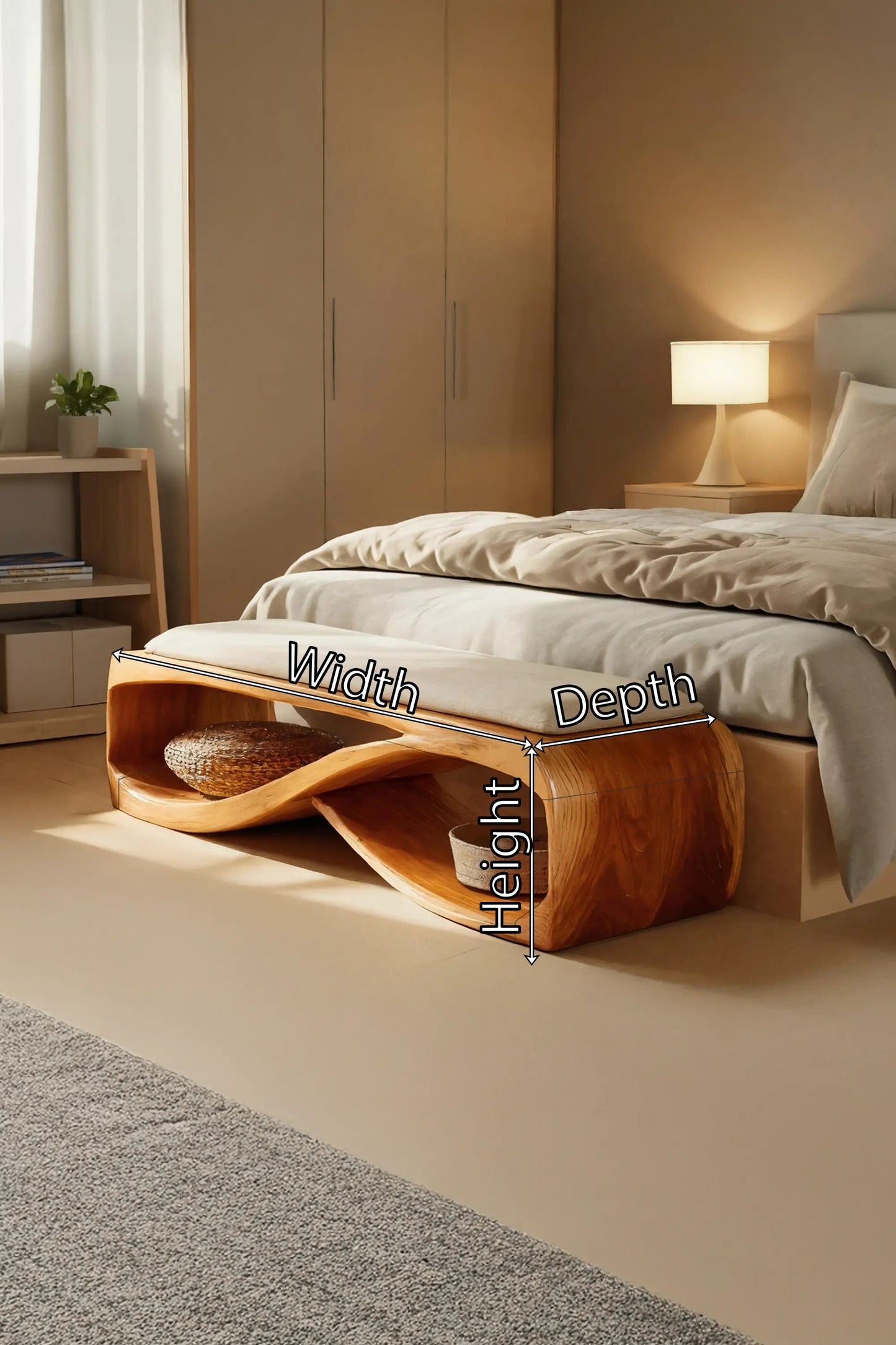 Contemporary Wooden Bench For Bedroom Furniture Decor Kitchnce