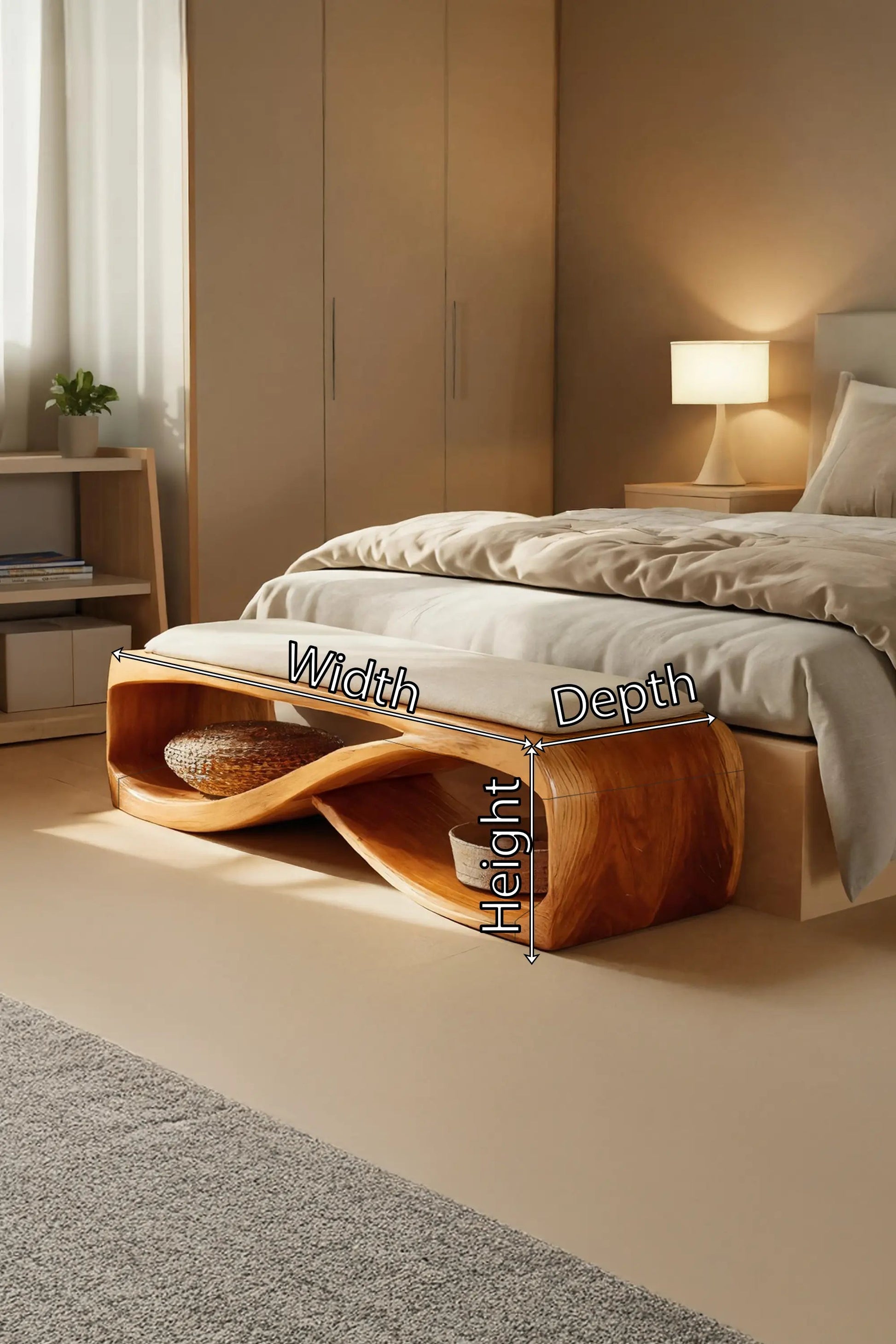 Contemporary Wooden Bench For Bedroom Furniture Decor Kitchnce