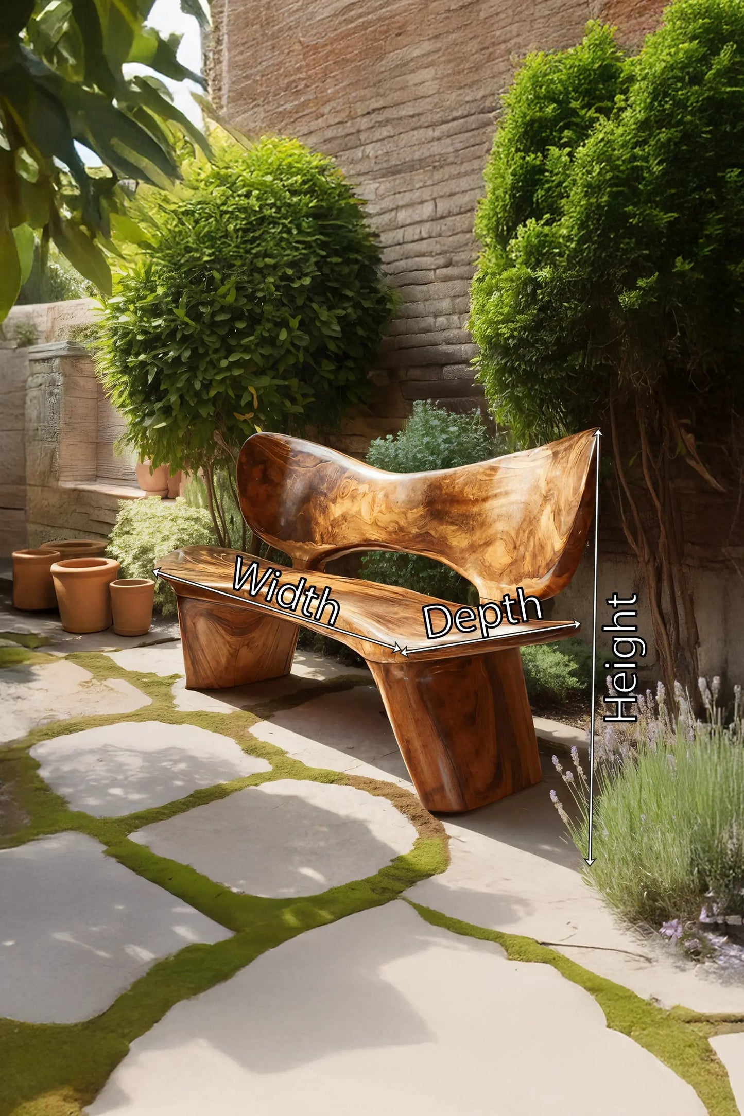 Handcrafted Outdoor Wooden Bench For Serene Garden Corners Kitchnce
