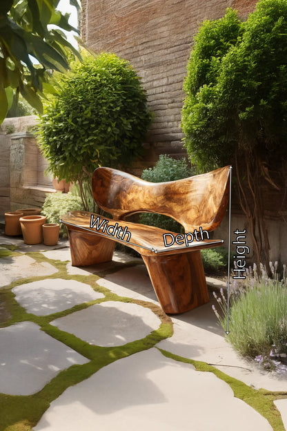 Handcrafted Outdoor Wooden Bench For Serene Garden Corners Kitchnce