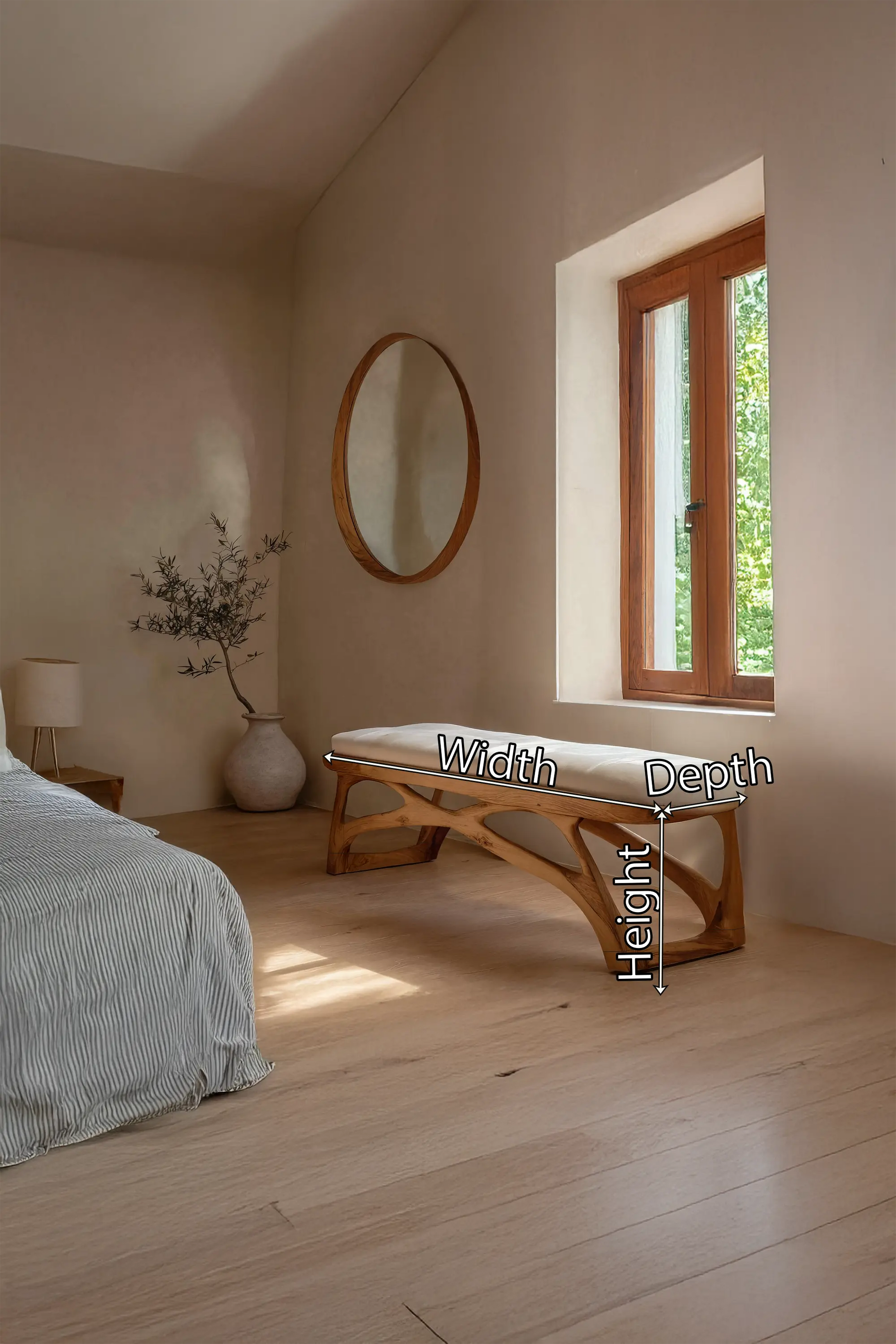 Minimalist Wooden Bench For Bedroom Interior Accent Kitchnce