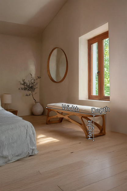 Minimalist Wooden Bench For Bedroom Interior Accent Kitchnce