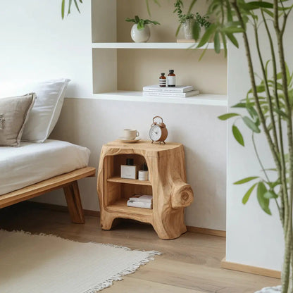 Handcrafted Wooden Nightstand For Unique Bedroom Kitchnce