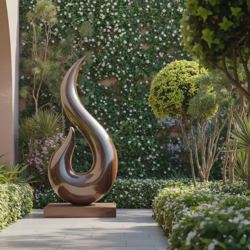 Handcrafted Abstract Sculpture For Outdoor Wall Design Kitchnce