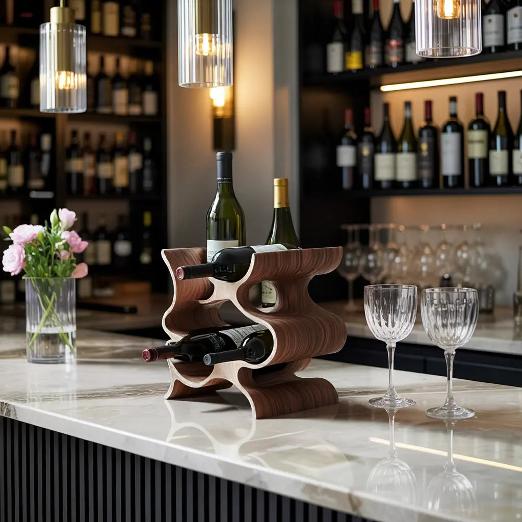 Farmhouse Wine Stand For Furniture Accent Feature Kitchnce