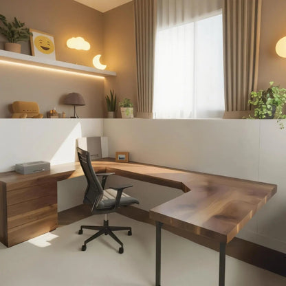 Modern U Shaped Desk For Home Office Use Kitchnce