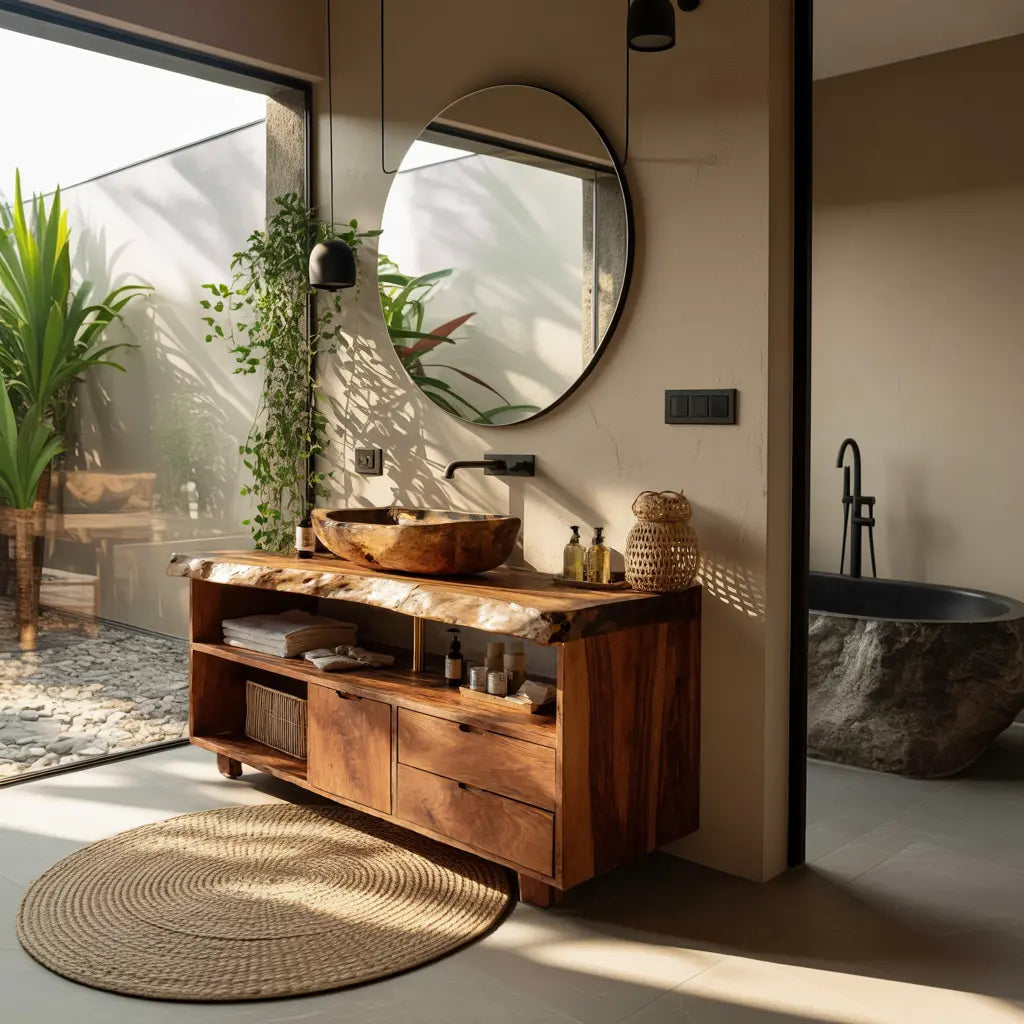Modern Mid Century Vanity For Bathroom Makeover Kitchnce